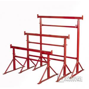 China Painted Adjustable Steel Trestles / Industrial  Builders Trestles For Construction supplier