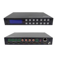 China 4x4 HDMI Matrix Analog And SPDIF Audio Extraction 4K TCP/IP Web GUI Control on sale