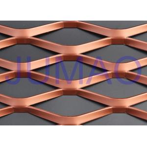 China PVDF Coated Stainless Expanded Mesh , Interior Copper Expanded Metal Mesh supplier