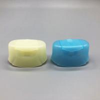 Cruved Oval Flip Top Plastic Hair Shampoo Bottle Cap 20mm Snap Neck
