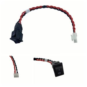 VH3.96-4P Power Cable Wiring Harness Kit With Switch Audio Harness Connector
