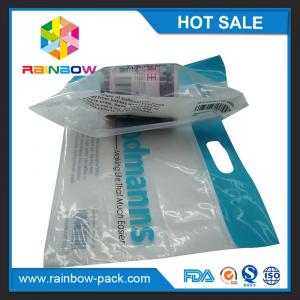 China custom reusable food packaging plastic zip-lock bags  slider k bag with logo stand up bag clear front supplier