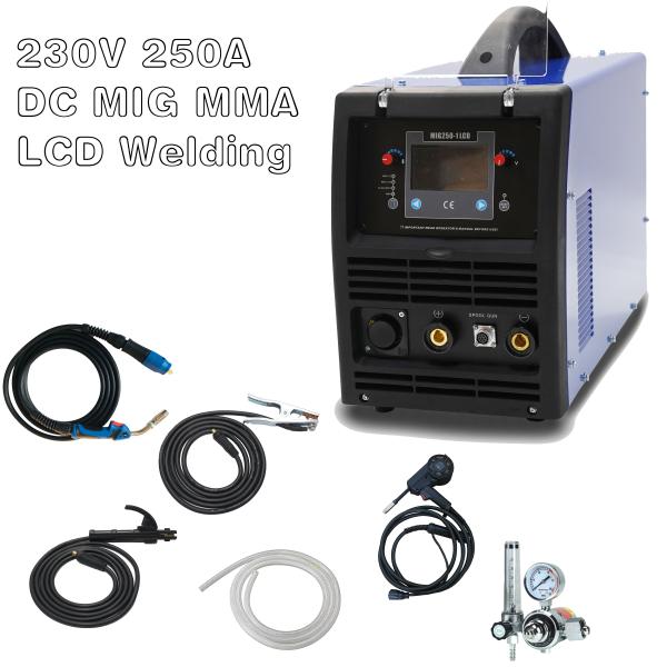 230V MIG Welding Machine LCD DC Mma Mig Welder 250A MIG Welders