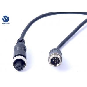 China Rear View Camera Cable Of 4 Pin Female Connector Aviation Plug Extension Cord supplier