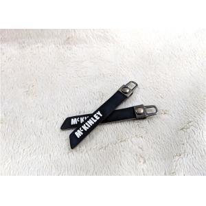 Nickel - Free Bag Accessory Rubber Zipper Puller Embossed Silicone Logo