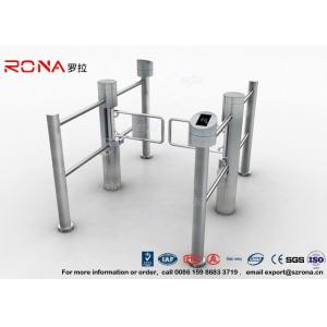 China High Speed Swing Barrier Gate Double Core Biometric Stainless Steel for Fitness Center supplier