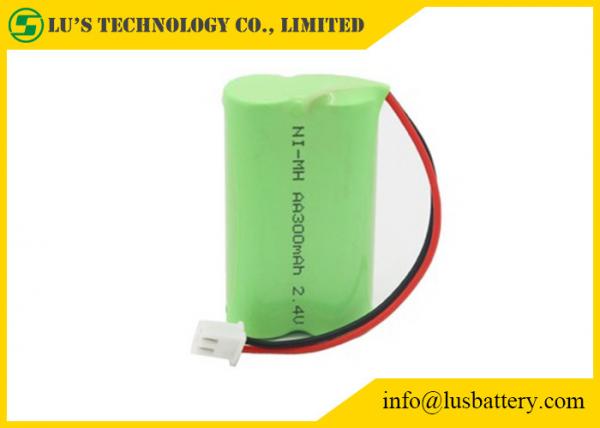 Batería del níquel e hidruro metálico de NIMH AA300mah 2.4V con talla 2,4V del