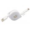 Super Heavy 2 In 1 High Speed USB Cable , 8 Pin Samrtphone USB Extension Wire