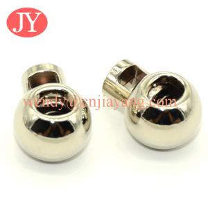 jiayang round shape cheap metal stopper for elastic cord
