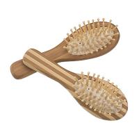 China Custom Oval Bamboo Goody Hair Brush For Stimulate Hair Growth on sale