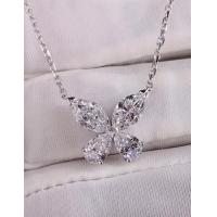 China Butterfly Lab Created Diamond Pendant Necklace Lab Diamond Jewelry Setting Pendant on sale