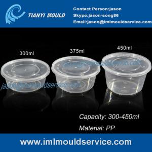 500ml/625ml/750ml/800ml clear pp disposable plastic microwave bowl and take away bowl mold