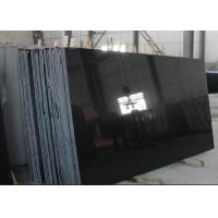 China Absolute Black Granite Shanxi Black Granite pure black granite slabs for wall flooring tiles on sale