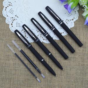 Gel pen,Promotional gel-ink pen with cap,black rubber gel-ink pen,Metallic gel-ink pen