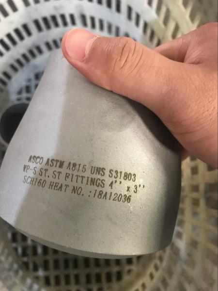 Butt Weld Fittings ASTM A815 UNS S31803 Duplex Stainless Steel Reducing Tee ASME