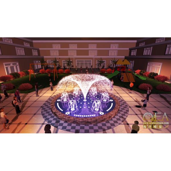 Technical guidance program control fountain