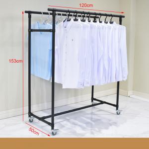 China Stable Structure Clothes Laundry Drying Rack Iron Clothing Rack For Shop supplier