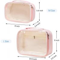 China Multi Functional Waterproof Toiletry Bag Makeup Organizer With Zipper Handle on sale