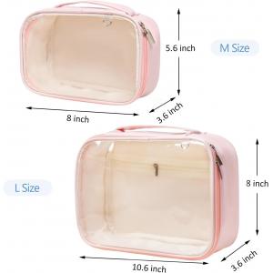 Multi Functional Waterproof Toiletry Bag Makeup Organizer With Zipper Handle