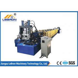China 10 meter PLC control Automatic CZ Purlin Roll Forming Machine fast change durable supplier