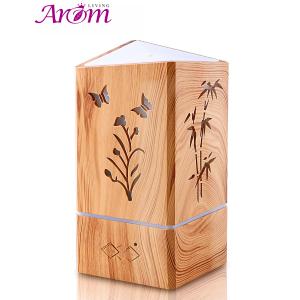 200ml Laser Carving Wood Grain Aromatherapy Diffuser