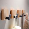 China Solid Wood Beech Wall Hook - Handmade Customizable Coat Hanger wholesale