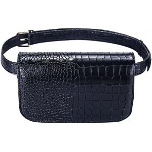 Crocodile Small Crossbody Fanny Pack Pu Leather Purses With Cell Phone Pockets