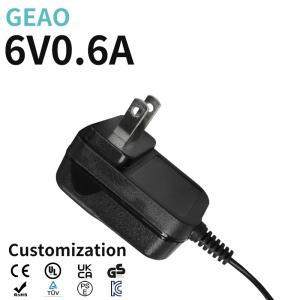 China 3.6W 0.6A 6V Wall Mount Power Supply Adapter Safe For Casio Keyboard supplier
