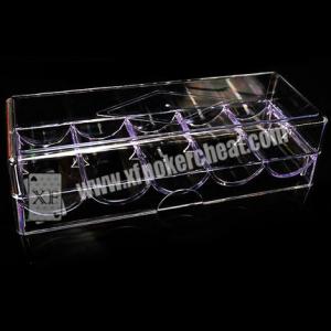 China 8 - 40cm Distance Poker Scanner Plastic Chip Box / Poker Chip Tray supplier