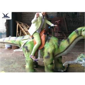 China Custom Kiddie Rideable Dinosaur Toy Abdominal Breathing / Eyes Blink / Walking supplier