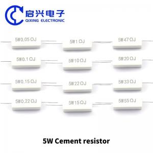 Cement resistor 5W 10W 0.25R 0.5R 3R 27R 12R 100R 5% ceramic resistor