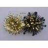 China Gold yellow 4Inch PET Firework fancy bows for wrapping paper , gift bags and tissue wholesale