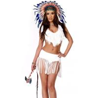 China Indian Summer Sexy Native American Costume Wholesale with Size S to XXL Available on sale