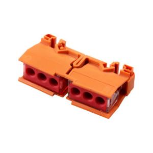 China High Performance Orange Compact Wire Connector For Installation On DIN35 Guide Rail supplier