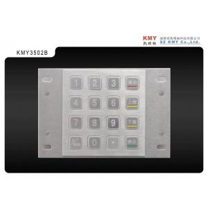 China Stainless Steel Kiosk Metal Numeric Keypad 4x4 Membrane Access Control System supplier