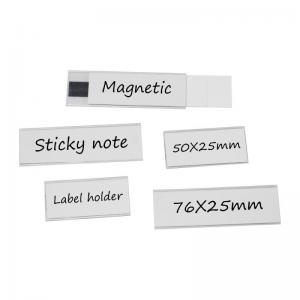 0.7mm Dry Erase Board Magnetic Labels Sleeve 3.2x1.2inch Waterproof Erasable For Warehouse