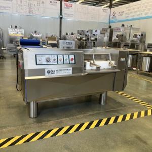 China 2.6 KW Industrial Frozen Meat Cutter For Cubing And Dicing Meat Blocks Automatically wholesale