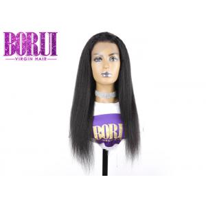 China Swiss Lace Full Lace Human Wigs Glueless Kinky Straight Wig Dyed Bleach supplier