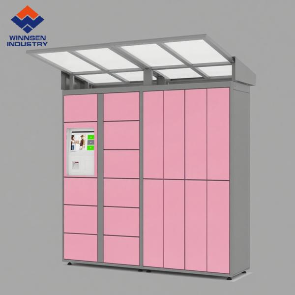 Sistema de taquillas modulares y expandibles para la entrega de ropa con almacenamiento flexible