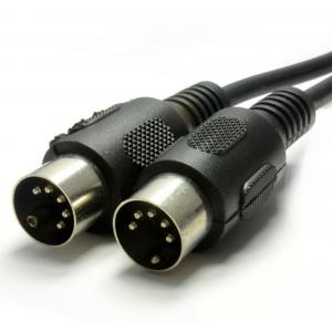 1m MIDI 5 Pin DIN Plug to 5 Pin DIN Plug Screened Cable