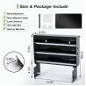 China 4 In 1 Plastic Acrylic Wrap Dispenser Plastic Slide Cutter Foil Home Display Stand wholesale