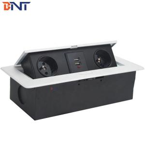 China 2* French power and 2*USB charger desktop power socket with usb port supplier