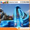 China 0.55mm PVC Tarpaulin Spiral Water Slide Corkscrew Inflatable Water Slide wholesale