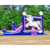 China Backyard Unicorn Jumping Castles Inflatable Bounce House Water Slide on sale