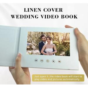 China 7Inch IPS screen Linen-Bound Digital Video Book Album Wedding Memories Motion Video Book supplier