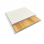 Wall Ceiling Panel 200mm X 10mm Wood Color With Silver Gold Strip