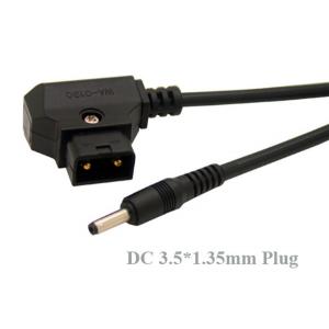 1M D-Tap Male to DC 3.5*1.35mm Power Cable for DSLR Rig Power V-Mount Anton Battery