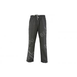 China Acid Resistant Men'S Protective Work Clothing Yarn Dyed Check Chef Trousers supplier