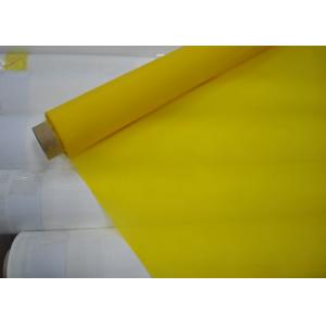 China Yellow Polyester Printing Screen Mesh for Textile / Glass / PCB / Ceramic Printing supplier