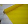 China 白および黄色の低い延長の単繊維ポリエステル スクリーンの印刷の網 wholesale